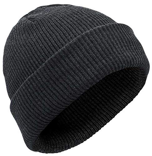 Elbe Beanie Merino Strickmütze Anthrazit, Anthrazit von Elbe Team