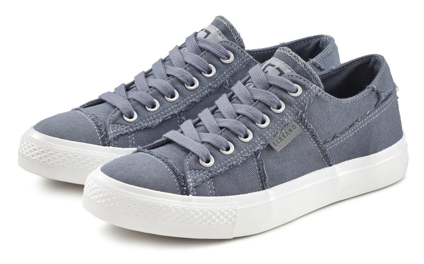 Elbsand Sneaker Schnürhalbschuh, Freizeitschuh aus Textil, Used-Look VEGAN von Elbsand