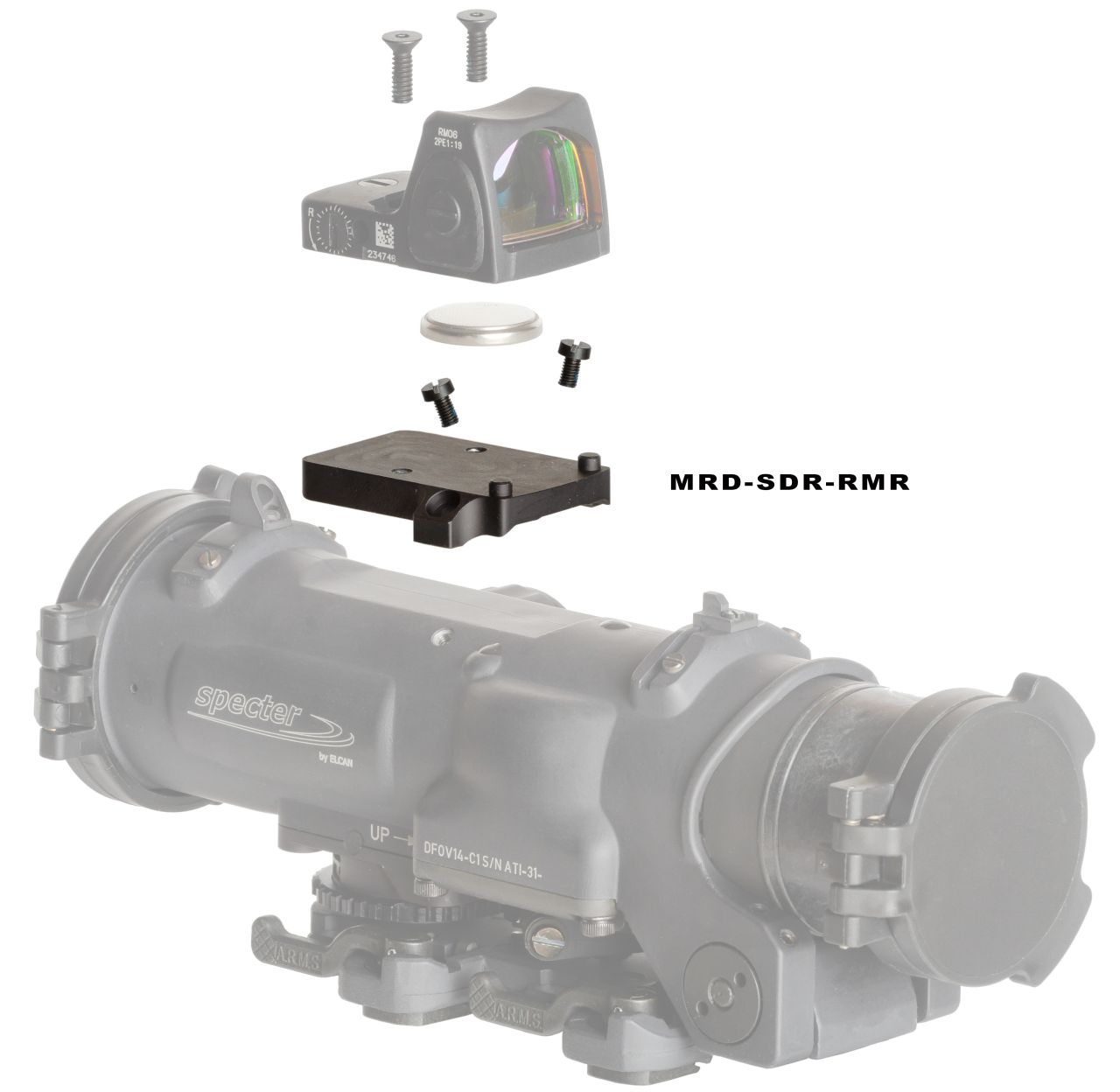 Elcan RMR Montage Trijicon Zielfernrohr Elcan RMR Montage Trijicon Zielfernrohr von Elcan