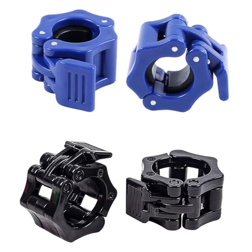 Elegance-go Hantelverschlüsse,4 Stück Schnellverschluss für Hanteln 25mm Barbell Clamp Langhantel Verschluss Barbell Halsbänder Schnellverschluss für Alle Workouts (Blau & Schwarz) Elegance-go Hantelverschlüsse,4 Stück Schnellverschluss für Hanteln 25mm Barbell Clamp Langhantel Verschluss Barbell Halsbänder Schnellverschluss für Alle Workouts (Blau & Schwarz) von Elegance-go