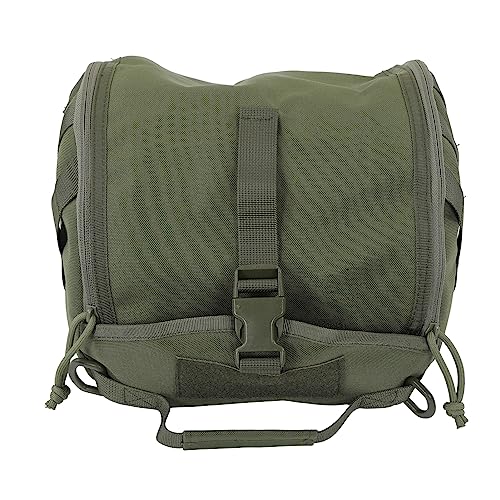 Elelif Canvas Camping Helmet Storage Bag Scratch Prevention for Hard Hats Adpatable Helmet Bag Applicable Outdoor Activities (OD Green) von Elelif