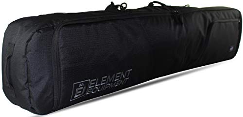 Element Equipment Deluxe gepolsterte Snowboardtasche - Premium High End Reisetasche schwarz Ripstop 165 von Element Equipment