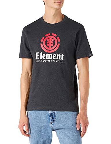 Element Herren Vertical-T-Shirt, Charcoal Heather, S von Element