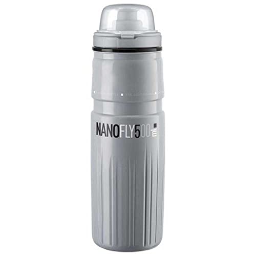 Elite Elite Unisex – Erwachsene Nanofly Trinkflasche, Grau, 500ml Elite Elite Unisex – Erwachsene Nanofly Trinkflasche, Grau, 500ml von Elite