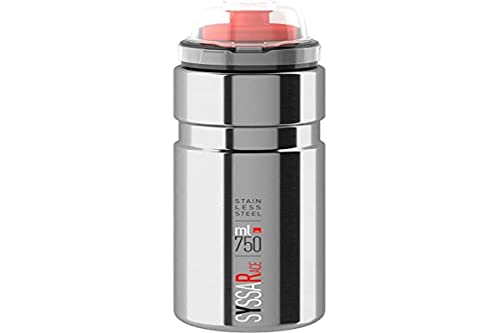 Elite Unbekannt Bidon SYSSA Aluminium 750 ml Glanz, Erwachsene Unisex, Silber (Silber), Einheitsgröße, 709014 von Elite