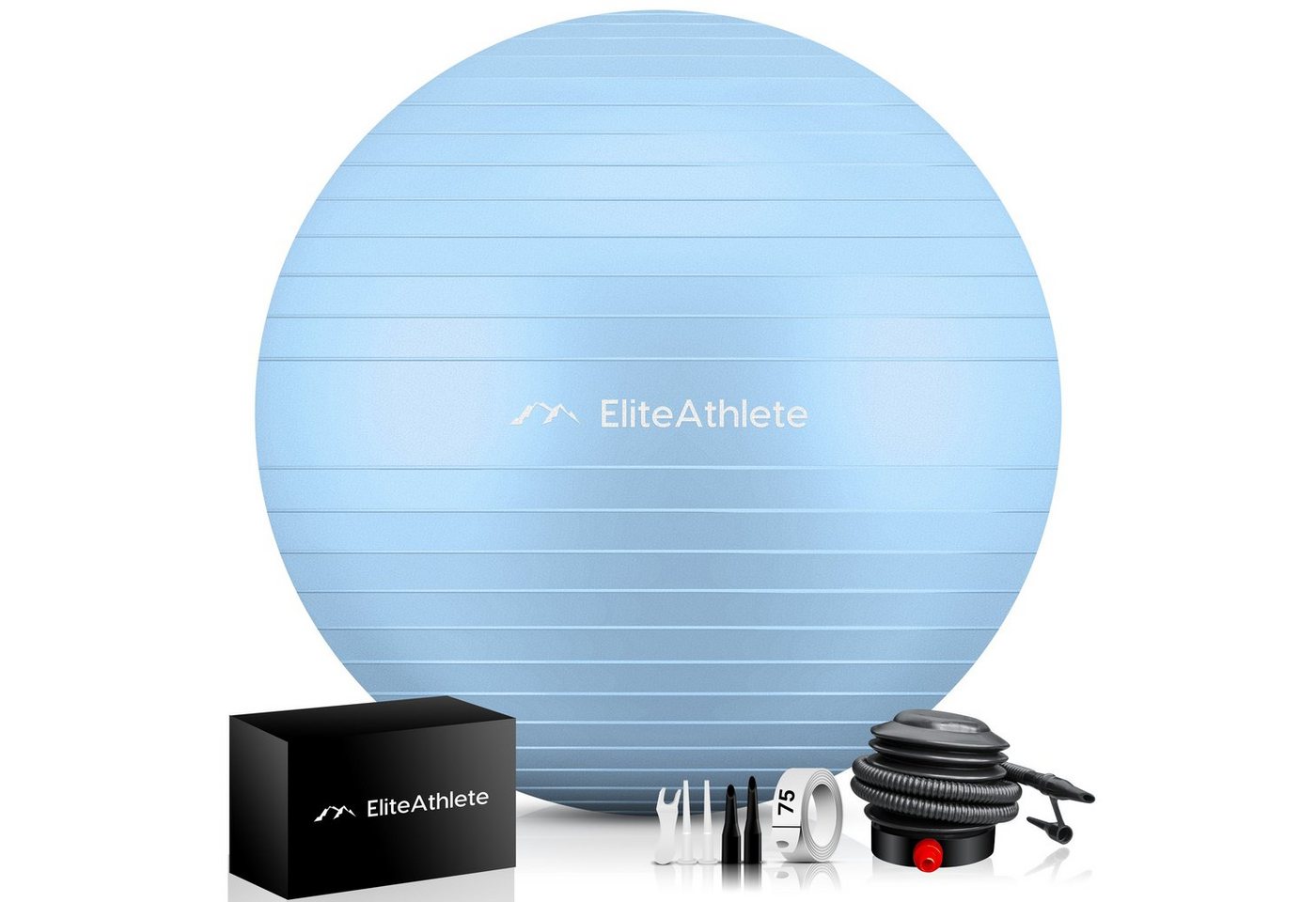 EliteAthlete Gymnastikball Gymnastikball Sitzball Büro ergonomisch - Fitness Yoga Schwangerschaft von EliteAthlete