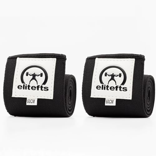 EliteFTS Handgelenkbandagen, sehr strapazierfähig, 60 cm, professionelle Qualität, Handgelenkstütze mit robuster Daumenschlaufe, beste Bandage für Powerlifting, Wettkampf, Krafttraining, Bodybuilding, von EliteFTS