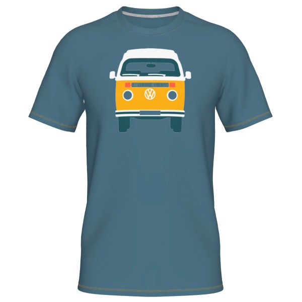 Elkline - Four Wheels To Freedom Baywindow - T-Shirt Gr 3XL;4XL;L;M;S;XL;XS;XXL blau;orange;rosa;rot von Elkline