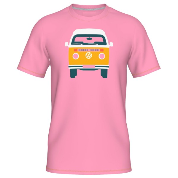 Elkline - Four Wheels To Freedom Baywindow - T-Shirt Gr L rosa von Elkline