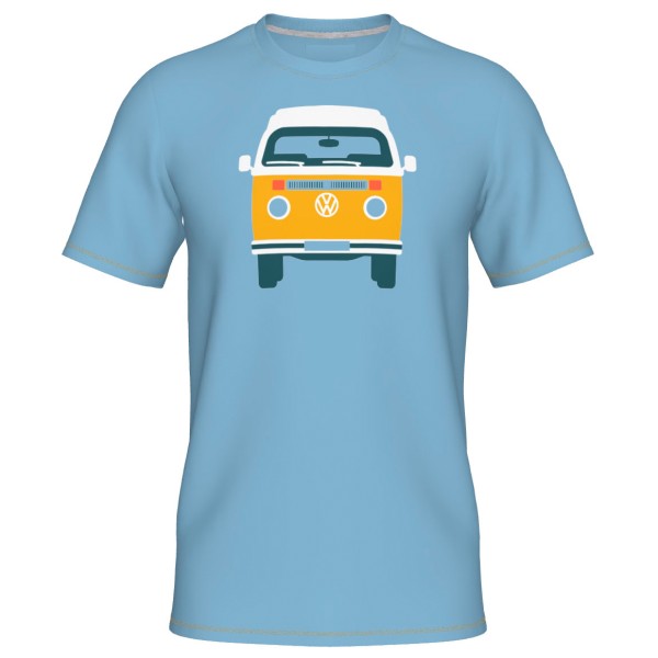 Elkline - Four Wheels To Freedom Baywindow - T-Shirt Gr M blau von Elkline