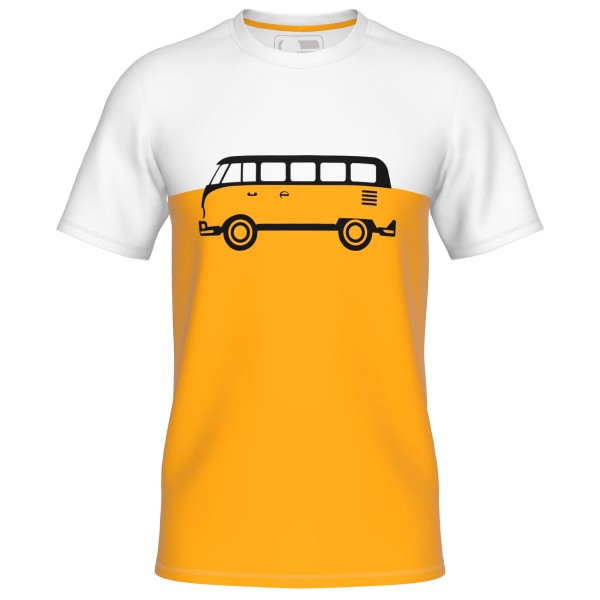 Elkline - Kid's Four Wheels To Freedom Abfahrt - T-Shirt Gr 116 orange von Elkline