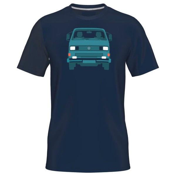 Elkline - Kid's Four Wheels To Freedom Tedrei - T-Shirt Gr 128 blau von Elkline