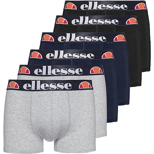 Ellesse Herren Boxershorts Millaro Black-Grey-Navy XXL von Ellesse