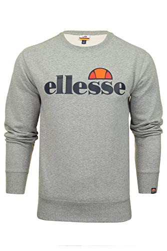 Ellesse Mens SL Succiso Sweatshirt, Grey Marl, LGE von Ellesse