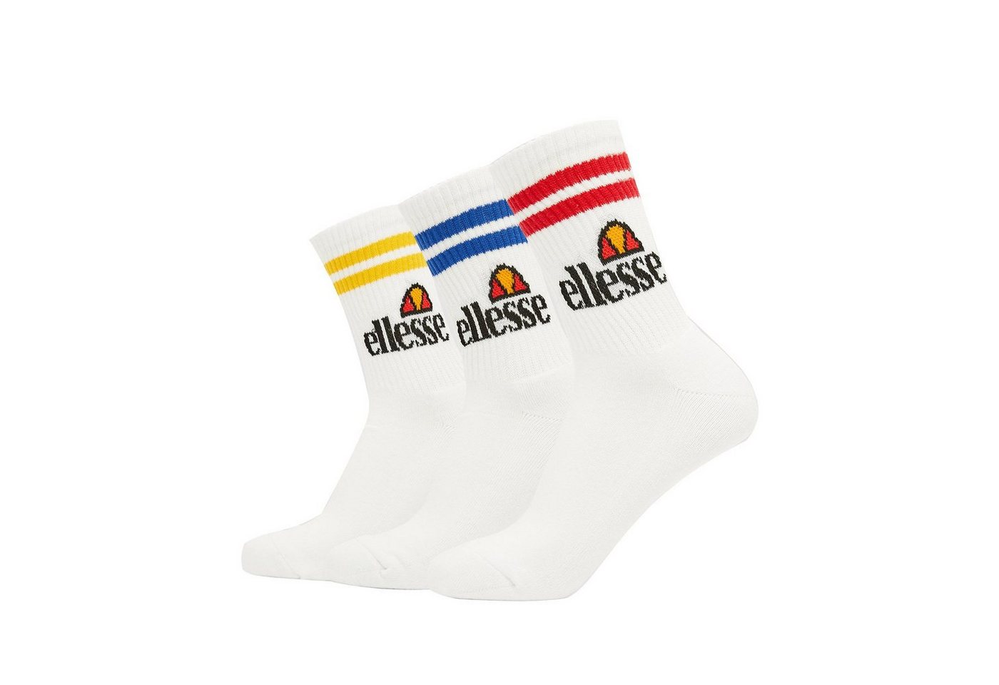 Ellesse Kurzsocken Unisex Sportsocken PULLO, 3 Paar - Tennissocken von Ellesse