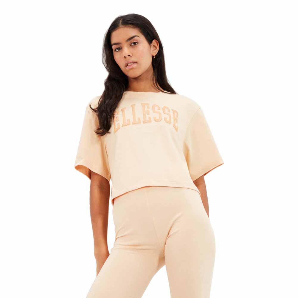 Ellesse Lanetto Crop Short Sleeve T-shirt Gelb 12 Frau von Ellesse