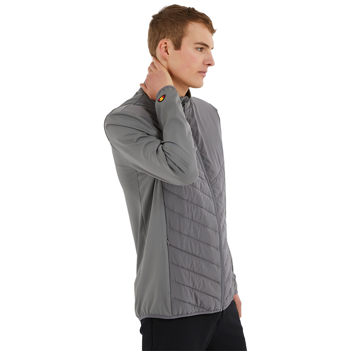 Ellesse Men's Ramizo Full Zip Golf Jacket, Mens, Grey, Small | American Golf von Ellesse