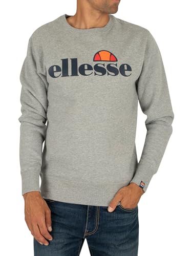 Ellesse Mens SL Succiso Sweatshirt, Grey Marl, XL Ellesse Mens SL Succiso Sweatshirt, Grey Marl, XL von Ellesse