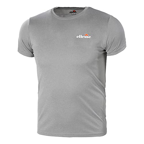 ellesse Mens Malbe Tee T-Shirt, Grey Marl, S (46) von Ellesse