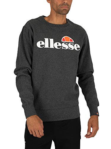 Ellesse Mens SL Succiso Sweatshirt, Dark Grey Marl, SML Ellesse Mens SL Succiso Sweatshirt, Dark Grey Marl, SML von Ellesse