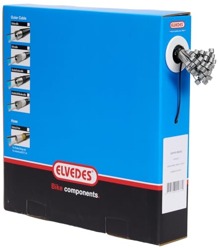 Elvedes Innen Kabel Bremse universal Edelstahl 3000 mm Nippel O7 * 6 mm in Spenderbox 50. – Schwarz Elvedes Innen Kabel Bremse universal Edelstahl 3000 mm Nippel O7 * 6 mm in Spenderbox 50. – Schwarz von Elvedes
