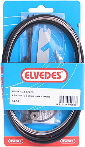 Elvedes Kabel Kit Nexus 4/7/8 Speed für Shimano Nexus 4/7/8 Speed, Edelstahl, Schwarz Elvedes Kabel Kit Nexus 4/7/8 Speed für Shimano Nexus 4/7/8 Speed, Edelstahl, Schwarz von Elvedes