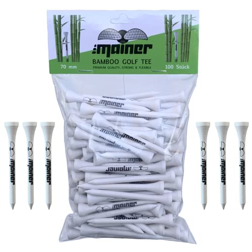 Emainer Golf Tees - 70 mm - 100 Stück - Bambus Tee Emainer Golf Tees - 70 mm - 100 Stück - Bambus Tee von Emainer