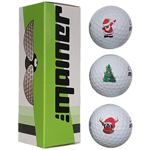 Emainer Golfball, Geburtstag, Weihnachten, Golf Geschenk, 3er-Pack, Golfbälle mit maximaler Reichweite, die auch Dein Handicap kennen (Weihnachten) Emainer Golfball, Geburtstag, Weihnachten, Golf Geschenk, 3er-Pack, Golfbälle mit maximaler Reichweite, die auch Dein Handicap kennen (Weihnachten) von Emainer