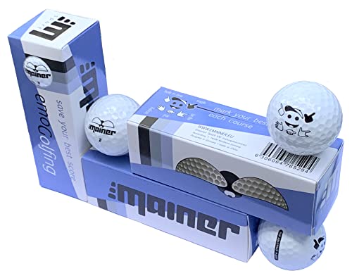Emainer emoG Golfball, softe Golfbälle mit maximaler Reichweite, Dieser Ball kennt Dein Highscore, 3er-Pack, weiß (1x 3er (3 Bälle)) Emainer emoG Golfball, softe Golfbälle mit maximaler Reichweite, Dieser Ball kennt Dein Highscore, 3er-Pack, weiß (1x 3er (3 Bälle)) von Emainer