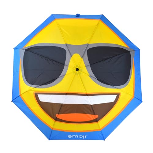 Emoji Unisex Erwachsene Sonnenbrille Gesicht Automatisches Öffnen & Schließen Kompakter Faltschirm - Blau, N/A Emoji Unisex Erwachsene Sonnenbrille Gesicht Automatisches Öffnen & Schließen Kompakter Faltschirm - Blau, N/A von Emoji