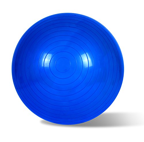 EmpireAthletics – Sitz- und Gymnastik-Ball mit Pumpe aus elastischem Gummi-Material mit 75 cm Ø – Sitzball Fitnessball in BLAU von EmpireAthletics
