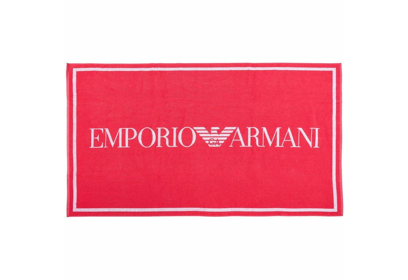 Emporio Armani Saunatuch Unisex Strandtuch - Badetuch, Logo, Baumwolle, Frottier (1-St) von Emporio Armani