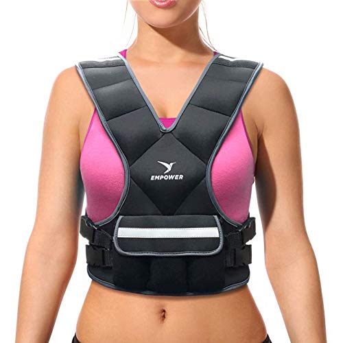 Empower Damen Weighted Vest for Women Gewichtsweste, grau, 16lb Empower Damen Weighted Vest for Women Gewichtsweste, grau, 16lb von Empower