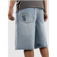 Empyre Ultra Loose Sk8 Denim W Embroidery Shorts light blue Empyre Ultra Loose Sk8 Denim W Embroidery Shorts light blue von Empyre