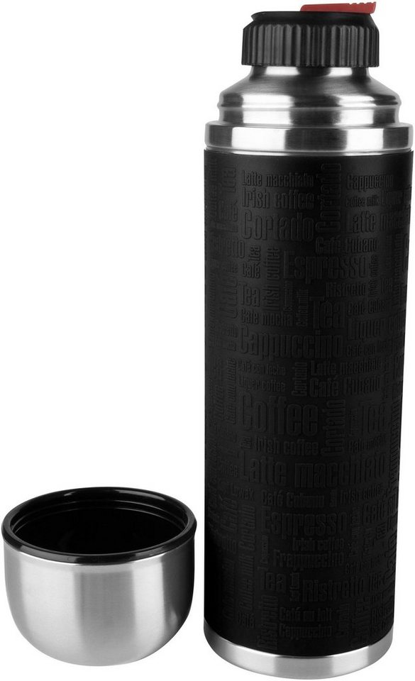 Emsa Thermoflasche Senator Class, 1,0 L, Edelstahl/Silikonmanschette, 100% dicht Emsa Thermoflasche Senator Class, 1,0 L, Edelstahl/Silikonmanschette, 100% dicht von Emsa