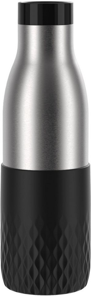 Emsa Trinkflasche Bludrop Sleeve, nachhaltig, Silikon-Manschette, 12h heiß, 24h kalt, 360° Trinkgenuss Emsa Trinkflasche Bludrop Sleeve, nachhaltig, Silikon-Manschette, 12h heiß, 24h kalt, 360° Trinkgenuss von Emsa