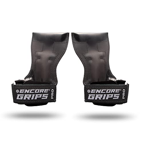 Professional Grips Zughilfen mit Handgelenk Handbandage für Fitness Bodybuilding Gewichteheben Kraftsport Krafttraining Lifting Gewichte Training Handschuhe Griffe Gym Equipment (L, Schwarz) Professional Grips Zughilfen mit Handgelenk Handbandage für Fitness Bodybuilding Gewichteheben Kraftsport Krafttraining Lifting Gewichte Training Handschuhe Griffe Gym Equipment (L, Schwarz) von Encore Grips