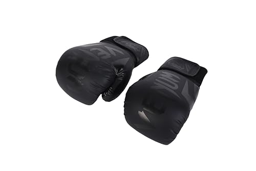 Endless Boxing Gloves Pair | Black | Material: Faux Leather | Ideal for Stability & Impact Strength | Punching Gloves for Boxing, MMA, Muay Thai, Kickboxing & Martial Arts | for Men and Boys von Endless