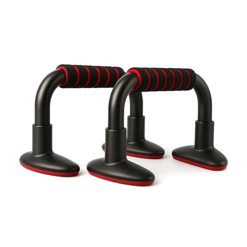 Endless EL1042 Push Up Stands With Foam Handle | Blank and Red | Material : Steel, Plastic | For Upper Body Workouts with Comfortable Foam Grip and Non-Slip Bars and Less Wrist Strain Endless EL1042 Push Up Stands With Foam Handle | Blank and Red | Material : Steel, Plastic | For Upper Body Workouts with Comfortable Foam Grip and Non-Slip Bars and Less Wrist Strain von Endless