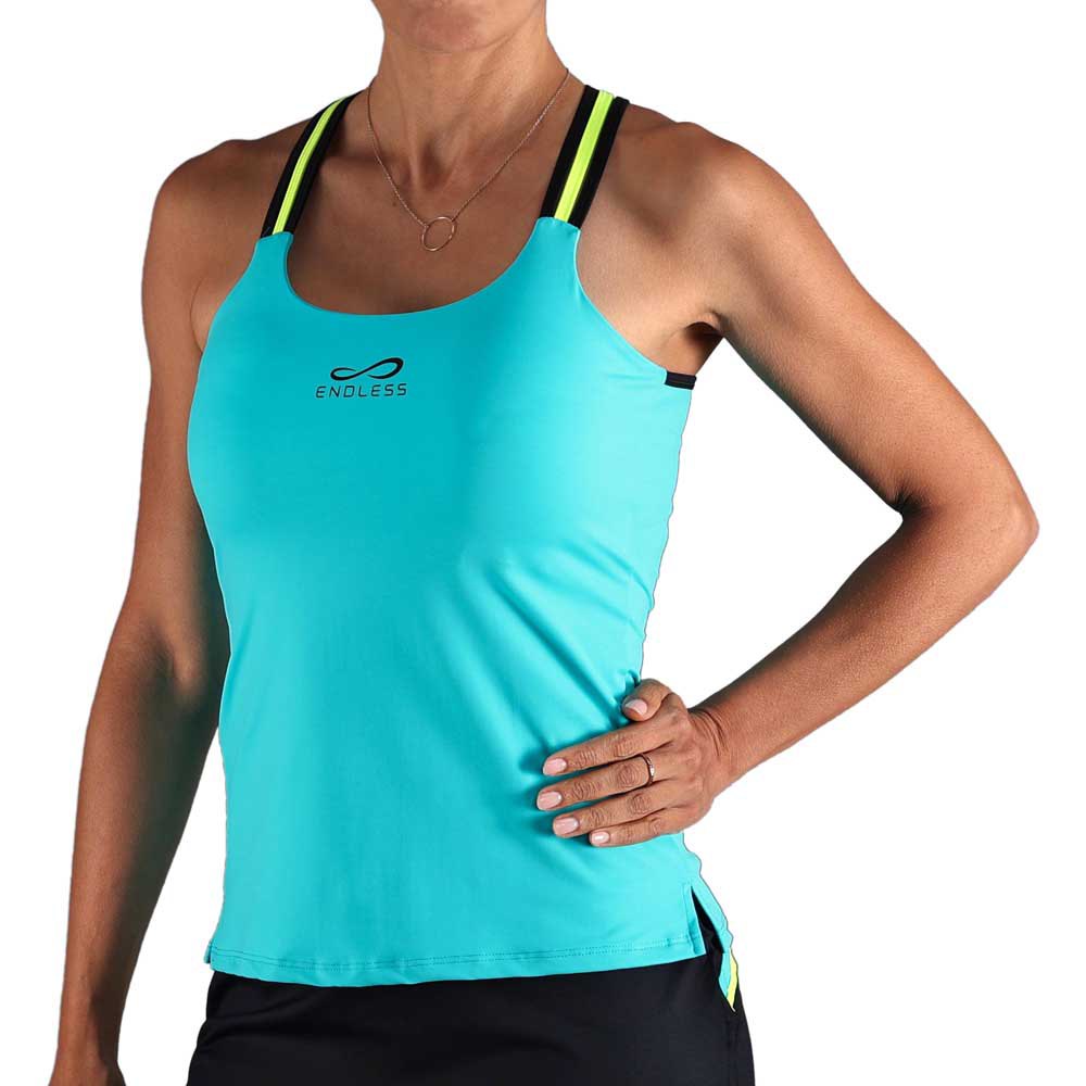 Endless Glow Sleeveless T-shirt Blau XL Frau von Endless