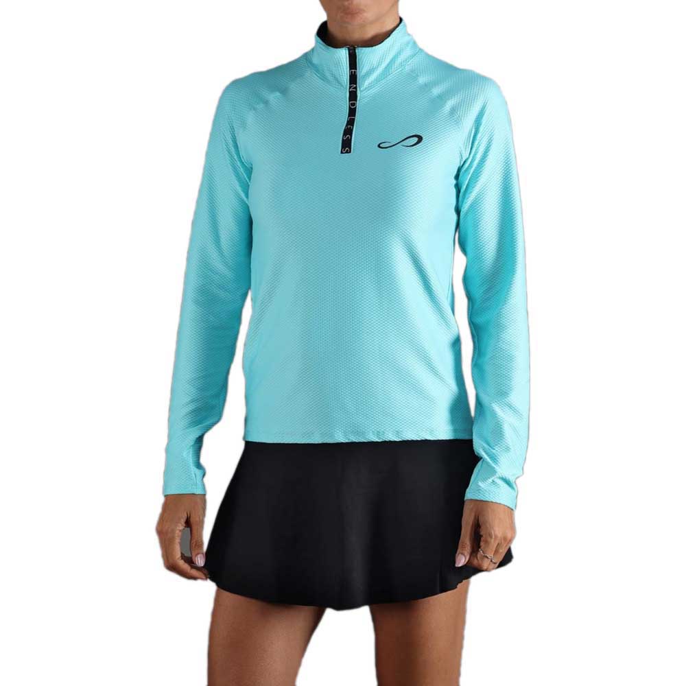 Endless Kirsch Iconic Half Zip Sweatshirt Blau M Frau Endless Kirsch Iconic Half Zip Sweatshirt Blau M Frau von Endless