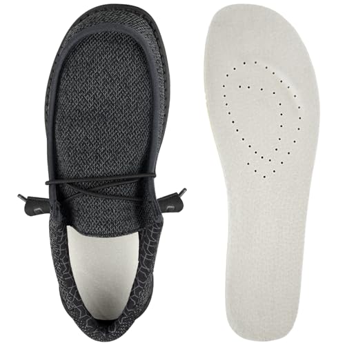 Endoto Klassische Einlegesohlen für Hey Dude Herren Wally Schuhe, bequeme und leichte Ersatz Schuheinlagen Einlagen Insoles Inserts (Größe: 45 EU) von Endoto