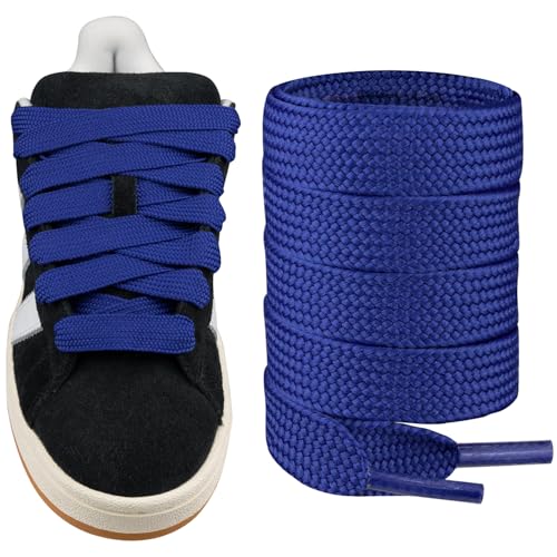 Endoto Schnürsenkel für Adidas Campus 00s Sneaker schuhe, 16MM Flache Dicke Breite Schuhbänder Ersatz Shoelaces Laces (Blau,45 Zoll Endoto Schnürsenkel für Adidas Campus 00s Sneaker schuhe, 16MM Flache Dicke Breite Schuhbänder Ersatz Shoelaces Laces (Blau,45 Zoll von Endoto