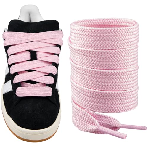 Endoto Schnürsenkel für Adidas Campus 00s Sneaker schuhe, 16MM Flache Dicke Breite Schuhbänder Ersatz Shoelaces Laces (Hellrosa,54 Zoll Endoto Schnürsenkel für Adidas Campus 00s Sneaker schuhe, 16MM Flache Dicke Breite Schuhbänder Ersatz Shoelaces Laces (Hellrosa,54 Zoll von Endoto