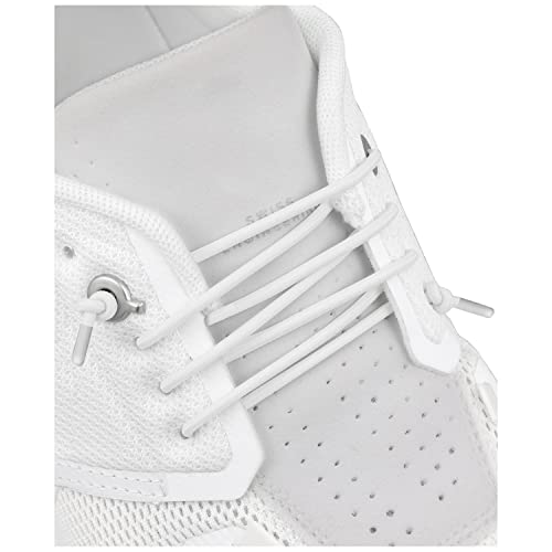 Endoto Elastische Ohne Binden Schnürsenkel für ON Cloud 5 Running Schuhe, Ersatz Rund Dehnbare Gummi Laces Schuhbänder Shoelaces(Weiß,28 Zoll) von Endoto