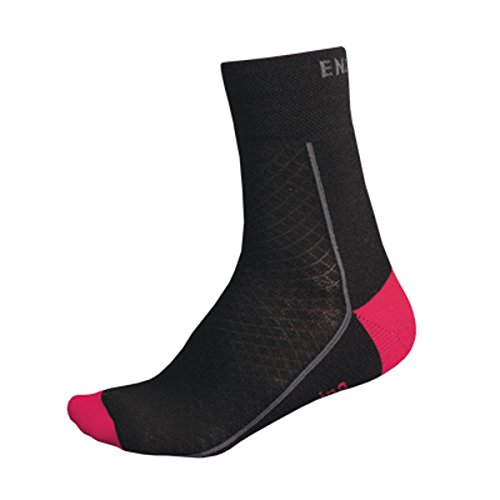 BaaBaa, Damen Winter Socken, schwarz / rot BaaBaa, Damen Winter Socken, schwarz / rot von Endura