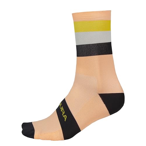 Endura Bandwidth Fahrradsocken für Herren, Neon Peach, L Endura Bandwidth Fahrradsocken für Herren, Neon Peach, L von Endura