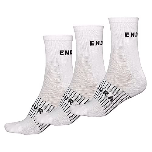 Endura CoolMax Race 3-P Fahrradsocken für Herren, Weiß, S Endura CoolMax Race 3-P Fahrradsocken für Herren, Weiß, S von Canterbury