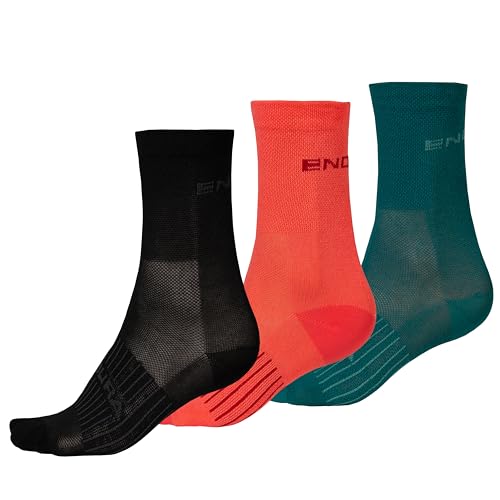 Endura CoolMax Race 3-PII Fahrradsocken für Damen, Schwarz, One Size Endura CoolMax Race 3-PII Fahrradsocken für Damen, Schwarz, One Size von Endura