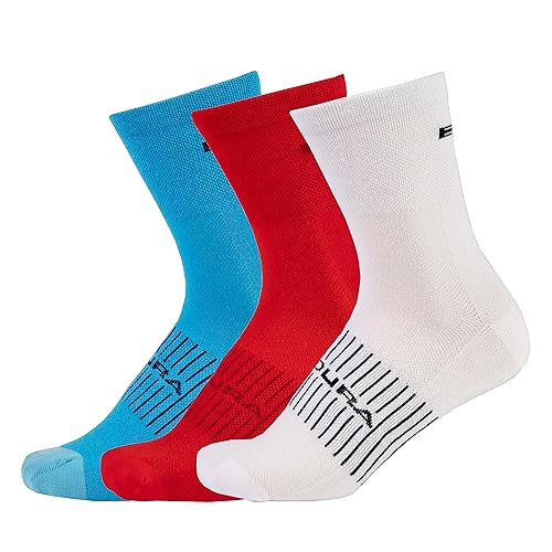 Endura CoolMax Race 3-P Fahrradsocken für Herren, Weiß, S Endura CoolMax Race 3-P Fahrradsocken für Herren, Weiß, S von Canterbury